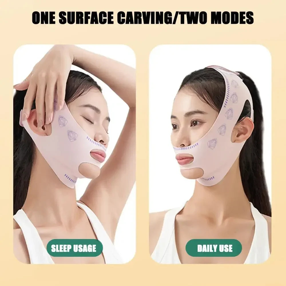 Wholesale Face Thin Mask Reduce Double Chin V-Line Shaping Bandage Anti Wrinkle Bandage Breathable V Face Band Cheek Lift Up