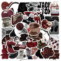 50 Pieces Red & Black Themed Stickers - Decorative Decals for Journals, Phone Cases & Laptops RecordingYourLife Store