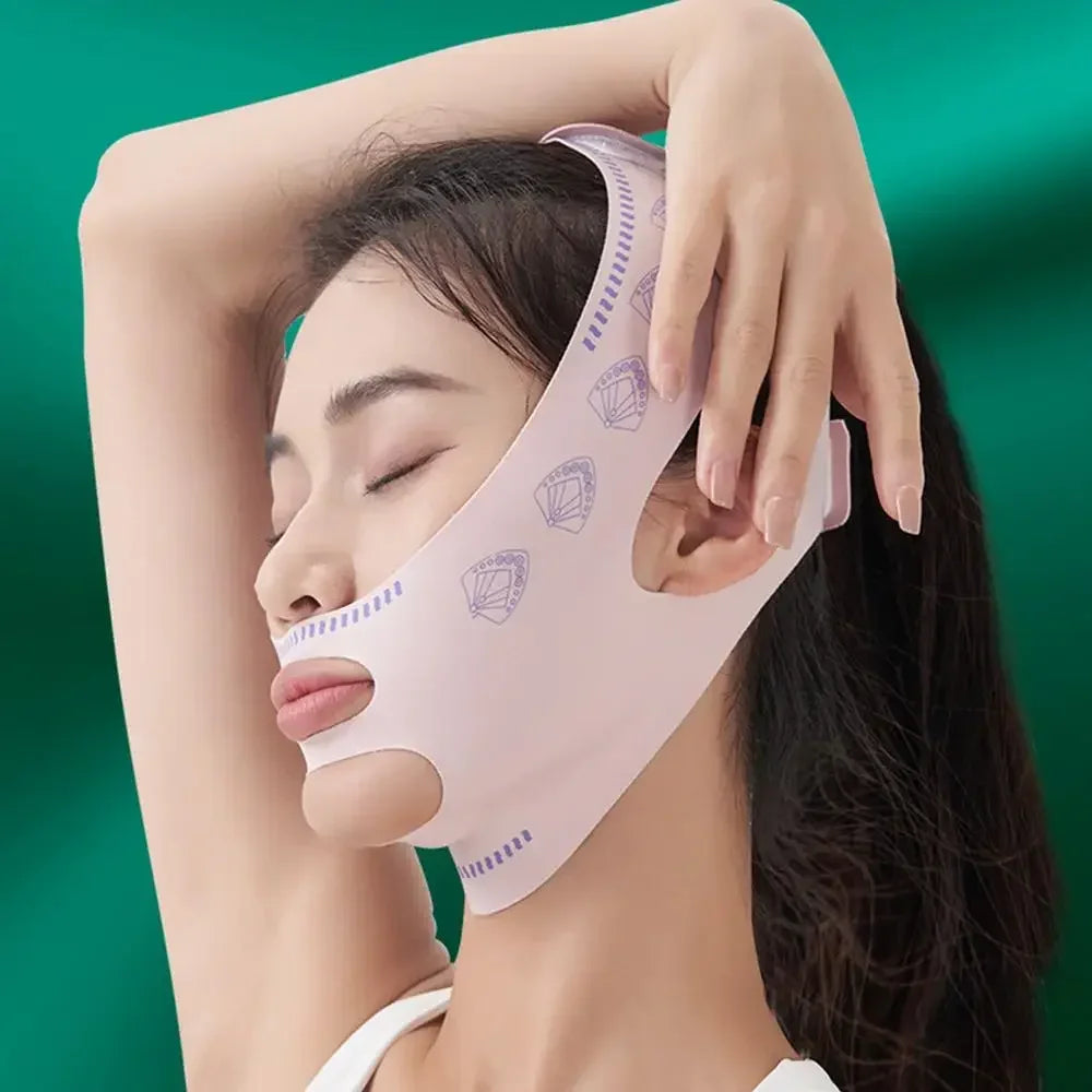 Wholesale Face Thin Mask Reduce Double Chin V-Line Shaping Bandage Anti Wrinkle Bandage Breathable V Face Band Cheek Lift Up