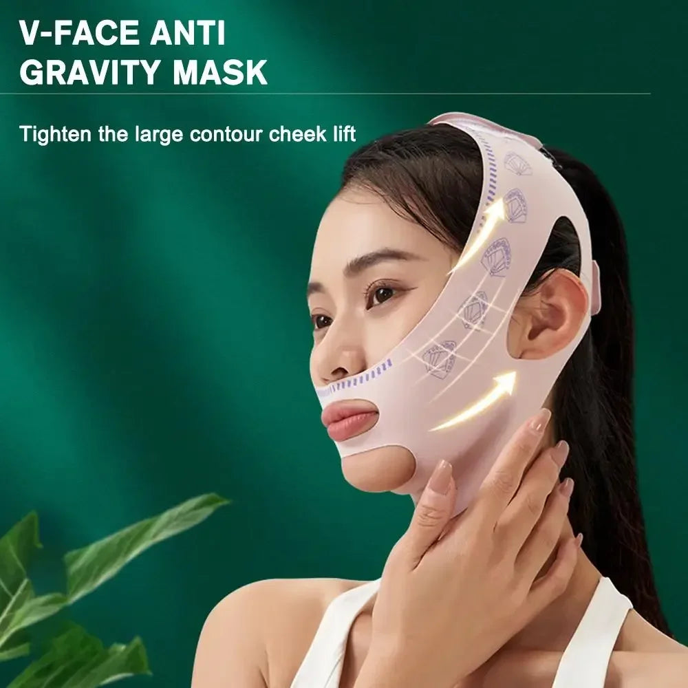 Wholesale Face Thin Mask Reduce Double Chin V-Line Shaping Bandage Anti Wrinkle Bandage Breathable V Face Band Cheek Lift Up