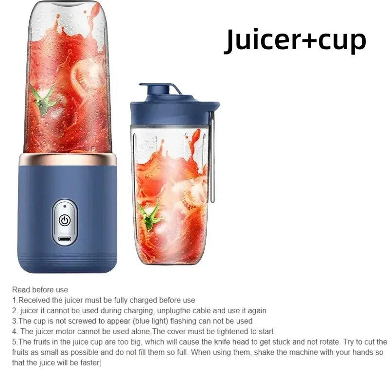 USB Portable Blender – Make Fresh Juice Anywhere in 30 Seconds