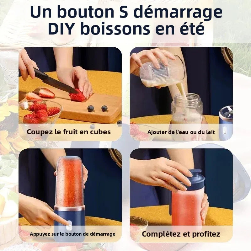 USB Portable Blender – Make Fresh Juice Anywhere in 30 Seconds