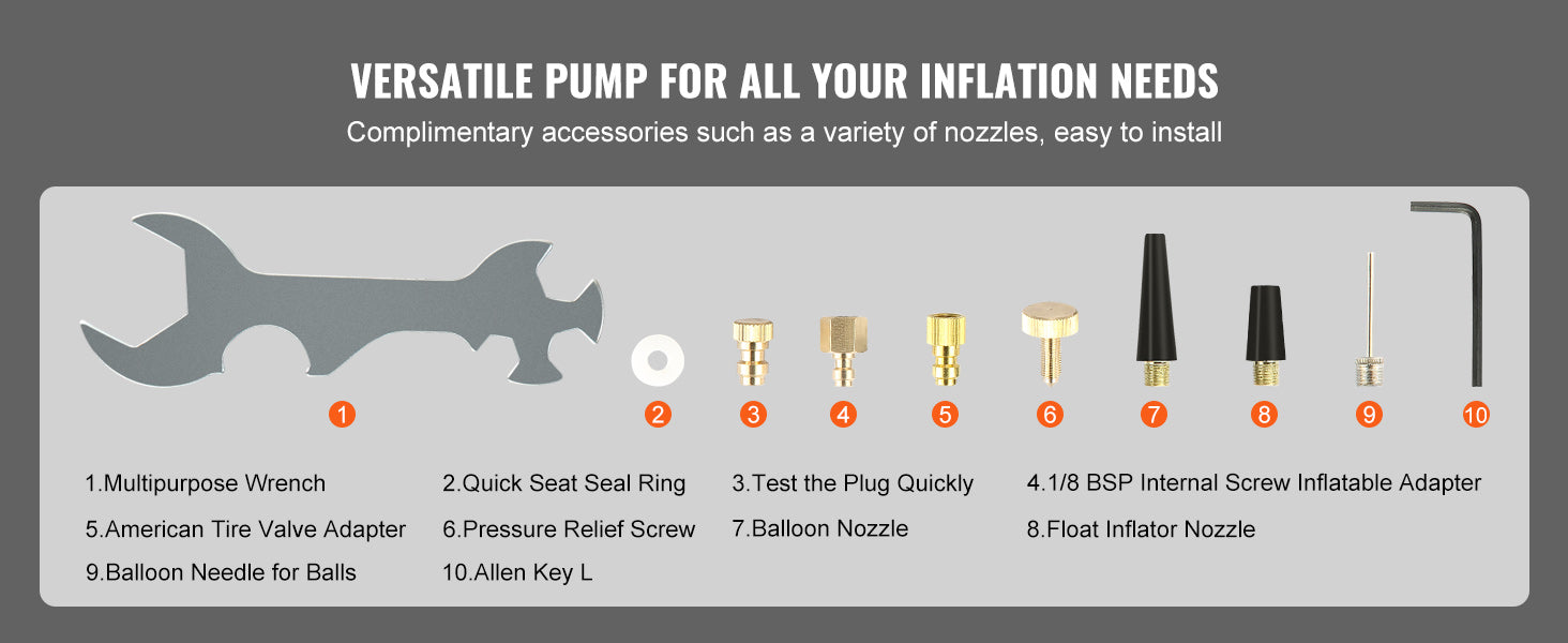 SucceBuy PCP Hand Pump 4 Stage 30Mpa 4500PSI High Pressure Air Rifile Filling Stirrup Pump for Airguns, Paintball Filling, Tire